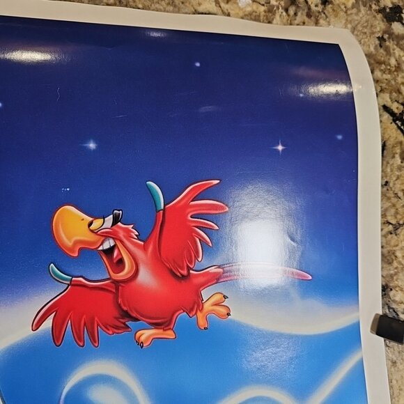 ALADDIN 2 Sided Movie Poster Original DS 27x41 One Sheet DISNEY Animation 1992 - Picture 3 of 13